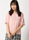 WEGO WEGO/(L)チュールフリルネックロゴT ウィゴー カットソー