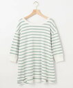 組曲 L 【東原亜希さん着用・KMKK】コットンフライス Aラインカットソー(KK26) クミキョク カットソー Tシャツ グリーン ホワイト ブラック【送料無料】