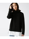 【SALE/61%OFF】AZUL by moussy 裾シャツドッキングタートルネックプルオーバー アズールバイマウジー カットソー【RBA_S】【RBA_E】