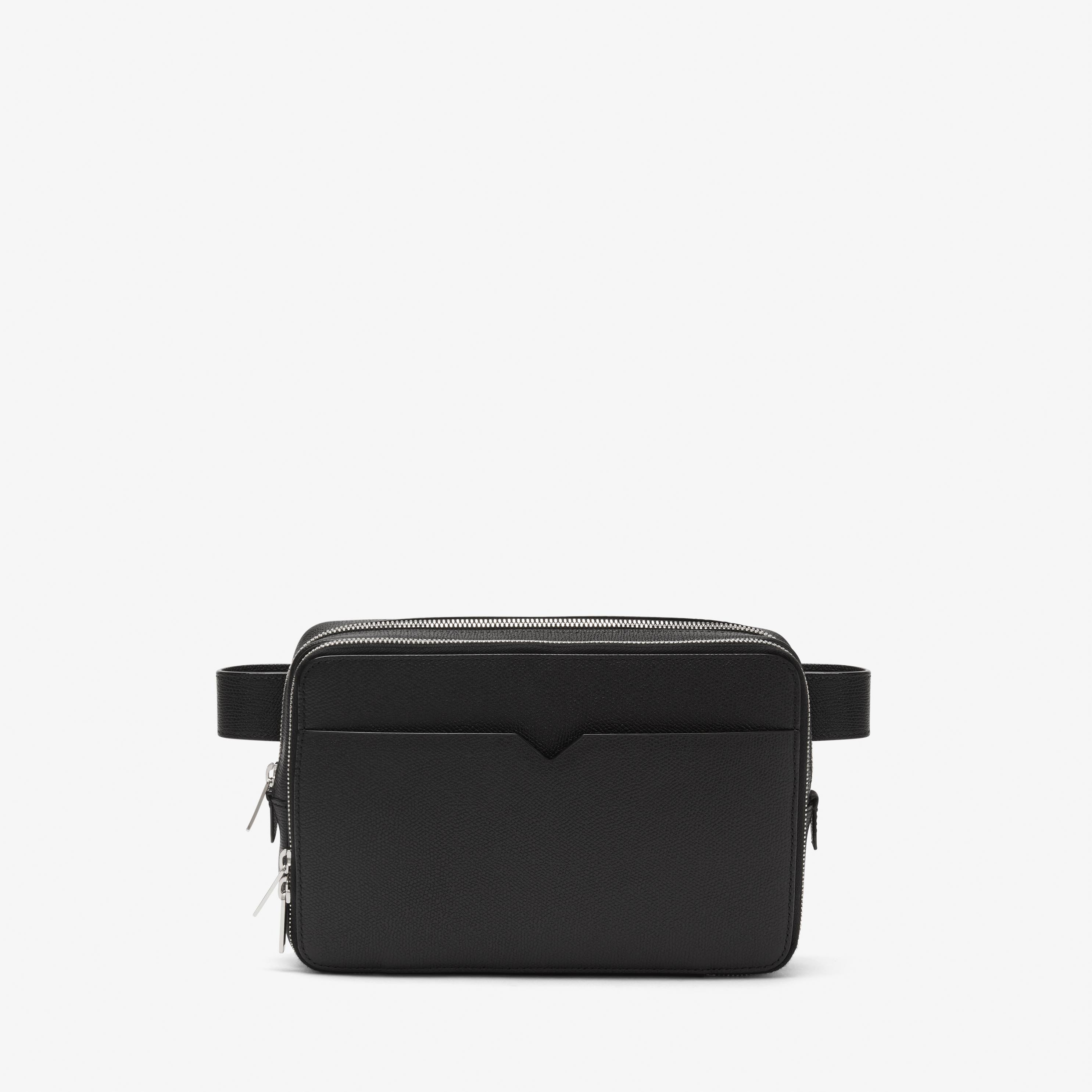 Valextra 【公式】バムバッグ ヴァレクストラ バッグ ショルダーバッグ ブラック【送料無料】