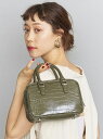 【SALE/40%OFF】BEAUTY & YOUTH UNITED ARROWS BY クロコモチーフエンボススクエアミニボストンバッグ -2WAY- ビューティ&ユース ユナイテッドアローズ バッグ ボストンバッグ カーキ ブラック【送料無料】