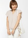 【SALE/51%OFF】INGNI 5/26S・ラッフル袖トロミスキッパー/BL イング シャツ/ブラウス【RBA_S】【RBA_E】