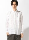 【SALE/37%OFF】LACOSTE レギュラーフィット リネンシャツ (長袖) ラコステ シャツ/ブラウス【RBA_S】【RBA_E】【送料無料】