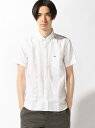 【SALE/37%OFF】LACOSTE レギュラーフィット リネンシャツ (半袖) ラコステ シャツ/ブラウス【RBA_S】【RBA_E】【送料無料】