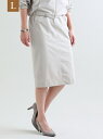 【SALE/47%OFF】TRANS WORK(大きいサイズ) 【L】【セットアップ対応】【美Skirt】【はっ水】【防シワ】2way stretch タフタ タイトスカート サンヨー エルサイズ スカート ロングスカート ベージュ ネイビー【送料無料】