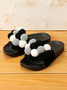 【SALE/60%OFF】RODEO CROWNS POMPOM サンダル ロデオクラウンズワイドボウル シューズ【RBA_S】【RBA_E】