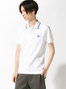 【SALE/37%OFF】LACOSTE パイピングネック ストレッチ ポロシャツ (半袖) ラコステ カットソー【RBA_S】【RBA_E】【送料無料】