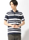 【SALE/30%OFF】LACOSTE スリムフィット ボーダー ポロシャツ (半袖) ラコステ カットソー【RBA_S】【RBA_E】【送料無料】