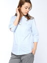 LACOSTE (W)コットンシャンブレーカットソースタンドシャツ ラコステ シャツ/ブラウス【送料無料】