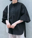 vis-à-vis 【新色追加】【WEB限定】レース&タックで魅せる,フロントピンタックチュニックブラウス ビス トップス シャツ・ブラウス ブラック グレー ホワイト ブラウン グリーン ピンク