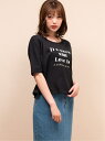ロゴプリント Tee レトロガール カットソー