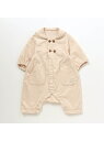 【SALE/10%OFF】apres les cours シャツコールカバーオール エフオーオンラインストア マタニティー/ベビー マタニティー/ベビーその他 ホワイト カーキ