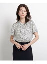 【SALE/70%OFF】COUP DE CHANCE 【洗える】フレア袖ボウタイブラウス クード シャンス シャツ/ブラウス シャツ/ブラウスその他 ホワイト ブラウン