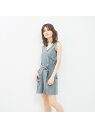 【SALE/40%OFF】Rouge vif la cle 【Mare Di Latte】 ショート丈サロペット ルージュ・ヴィフ ラクレ パンツ/ジーンズ サロペット/オールインワン カーキ ネイビー【送料無料】