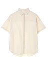 earth music&ecology Natural Label 40キャンブリック半袖2wayシャツ アースミュージック&エコロジー シャツ/ブラウス 長袖シャツ ホワイト ネイビー ブラック