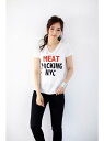【SALE/70%OFF】AZUL by moussy 《WEB限定プレセール》MEAT PACKINGロゴT アズールバイマウジー カットソー【RBA_S】【RBA_E】