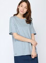 LACOSTE (W)コットンリヨセルUネックTシャツ (半袖) ラコステ カットソー【送料無料】