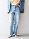 SHIPS WOMEN BIT BLUE:ストレートデニム◇ シップス パンツ ジーンズ・デニムパンツ ブルー