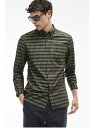 【SALE/30%OFF】LACOSTE ストライプチェック シャツ (長袖) ラコステ シャツ/ブラウス【RBA_S】【RBA_E】【送料無料】