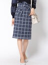 【SALE/70%OFF】レース×チェックウエストリボンタイトスカート クイーンズコート ス