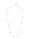 【SALE/68%OFF】AMERICAN HOLIC ノットチェーン2連ネックレス アメリカン ホリック アクセサリー ネックレス シルバー ゴールド