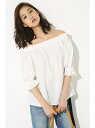 【SALE/55%OFF】AZUL by moussy 《WEB限定プレセール》袖花柄刺繍オフショルブラウス アズールバイマウジー カットソー【RBA_S】【RBA_E】