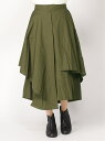 【SALE/50%OFF】toucher du brise toucher du brise/アシンメトリーキュロット トゥシェドブリーズ パンツ/ジーンズ キュロット カーキ ブラック ベージュ