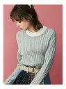 dazzlin フリルドッキングニットトップス ダズリン ニット【送料無料】