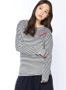 LACOSTE (W)『Made in France』 ボーダーニット (長袖) ラコステ カットソー【送料無料】