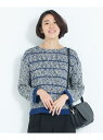自由区 MIX KNIT ボーダーニットプルオーバー ジユウク ニット【送料無料】