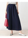 【SALE/33%OFF】SHOO・LA・RUE/DRESKIP マットサテンロングスカート シューラルー スカート【RBA_S】【RBA_E】