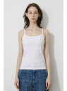 【SALE／50%OFF】AZUL by moussy BASIC BACK OPEN CAMISOLE アズールバイマウジー トップス ベアトップ ホワイト ブラック