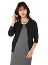NATURAL BEAUTY BASIC ファイン天竺カーディガン ナチュラルビューティベーシック【送料無料】