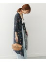 DOORS ダークフラワーシフォンガウンワンピース アーバンリサーチドアーズ【送料無料】