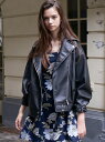 【SALE/70%OFF】Supreme.La.La 【ViVi(11/22売)】オーバーシルエットライダース ブランドアベニュー アウトレット コート/ジャケット【RBA_S】【RBA_E】【送料無料】