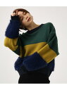 AZUL by moussy シャギーコンビニットプルオーバー アズールバイマウジー ニット【送料無料】