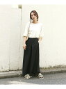 【SALE/40%OFF】niko and... レーヨンリネン袴ワイドパンツ ニコアンド パンツ/ジーンズ【RBA_S】【RBA_E】
