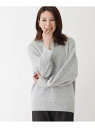 【SALE/30%OFF】SHOO・LA・RUE 【M-LL】ふんわりスパンコール&ラメニットプルオーバー シューラルー ニット ニットその他 ホワイト ブラウン ブルー