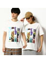 【SALE/40%OFF】Purple&Yellow フォトプリント半袖Tシャツ コムサイズム カットソー Tシャツ レッド
