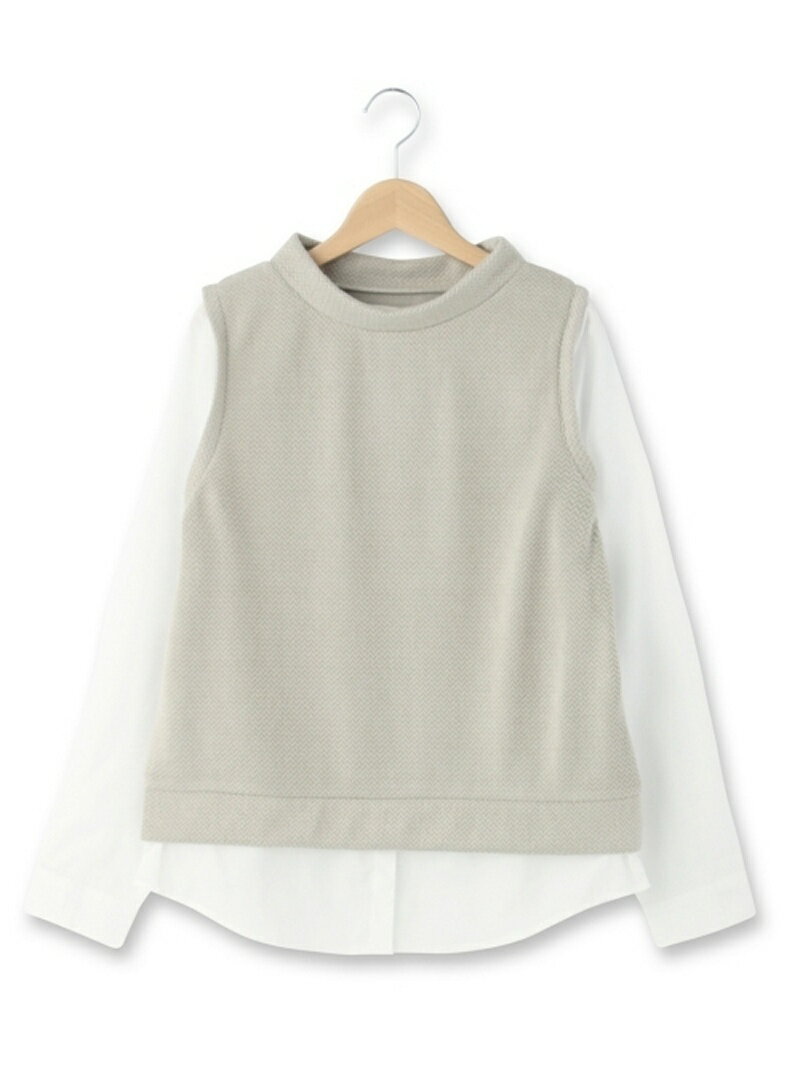 【SALE／50%OFF】Cutie Blonde シャツベストドッキングプルオーバー キ…...:stylife:10726014