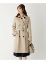 【SALE/30%OFF】index ポリジン加工トレンチコート【WEB限定サイズ】 インデックス コート/ジャケット トレンチコート ベージュ ネイビー【送料無料】