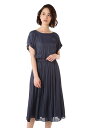 NATURAL BEAUTY BASIC モイストサテンギャザーワンピース ナチュラルビューティベーシック【送料無料】