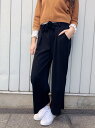 SPIGA リボン付ワイドパンツ スピーガ パンツ/ジーンズ