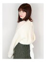 【SALE/20%OFF】dazzlin バックデザインリボンニット ダズリン ニット【RBA_S】【RBA_E】【送料無料】
