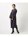 AZUL by moussy トリプルストライプ2WAYシャツガウン アズールバイマウジー カットソー【送料無料】
