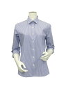 【SALE/16%OFF】BRICK HOUSE by Tokyo Shirts (W)形態安定ノーアイロン レギュラー衿 七分袖ビジネスワイシャツ ブリックハウスバイトウキョウシャツ シャツ/ブラウス ワイシャツ ブルー