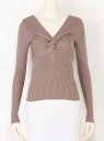 LIP SERVICE 2wayツイストリブニットTOPS リップサービス ニット【送料無料】