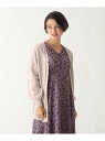 【SALE/60%OFF】index モダールコットンミドル丈トッパーカーディガン【WEB限定サイズ】 インデックス ニット カーディガン グレー ブラック