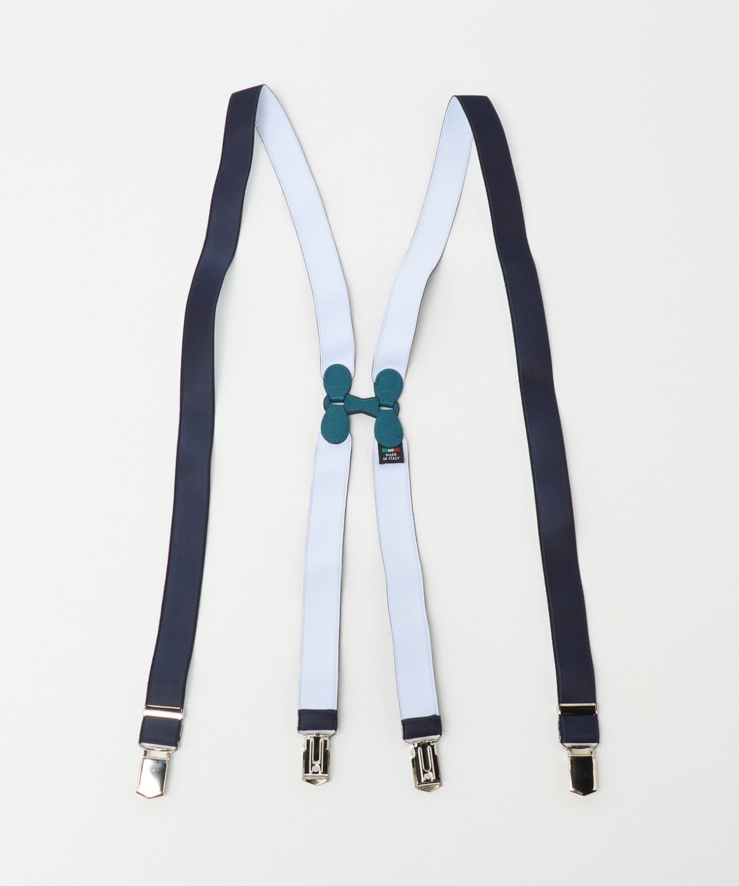 UNITED ARROWS ナロ- ソリッド サスペンダー ユナイテッドアローズ ファッション雑貨 サスペンダー ネイビー ブラウン【送料無料】
