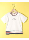 【SALE/50%OFF】HusHusH(Kids) 天竺ラインTシャツ ハッシュアッシュ カットソー【RBA_S】【RBA_E】